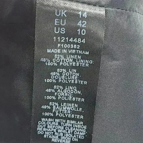 Asos Design Black Crop Tank Top Women's 10 - Picture 6 of 7